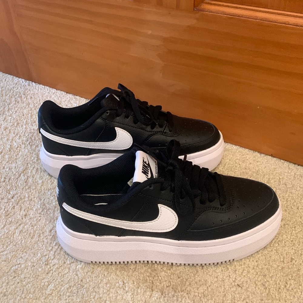 Black Nike Court Vision Alta sneakers
